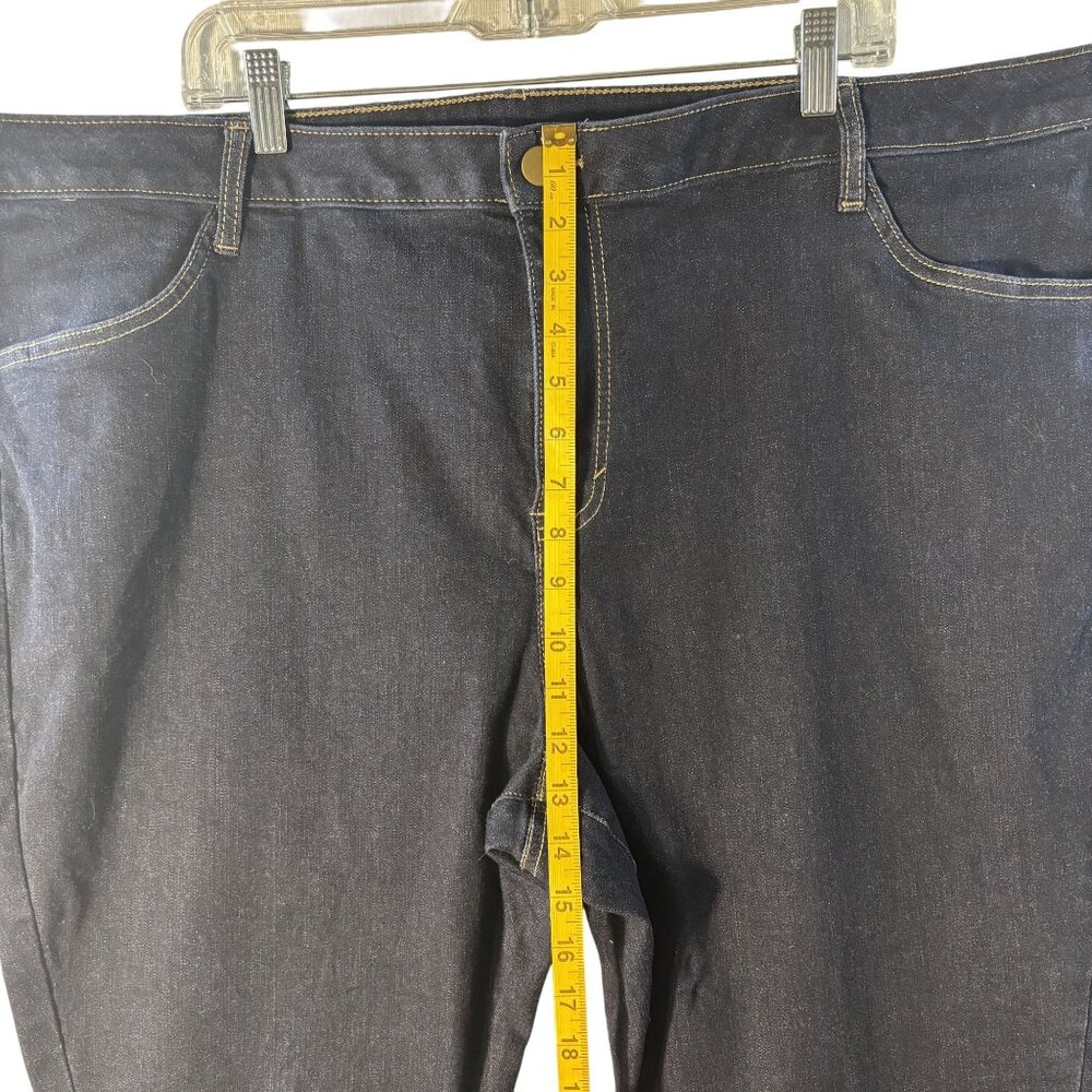 Plus Size Womens Evri Bootcut Jeans Dark Wash Stretch Denim Size 22W - Picture 5 of 6